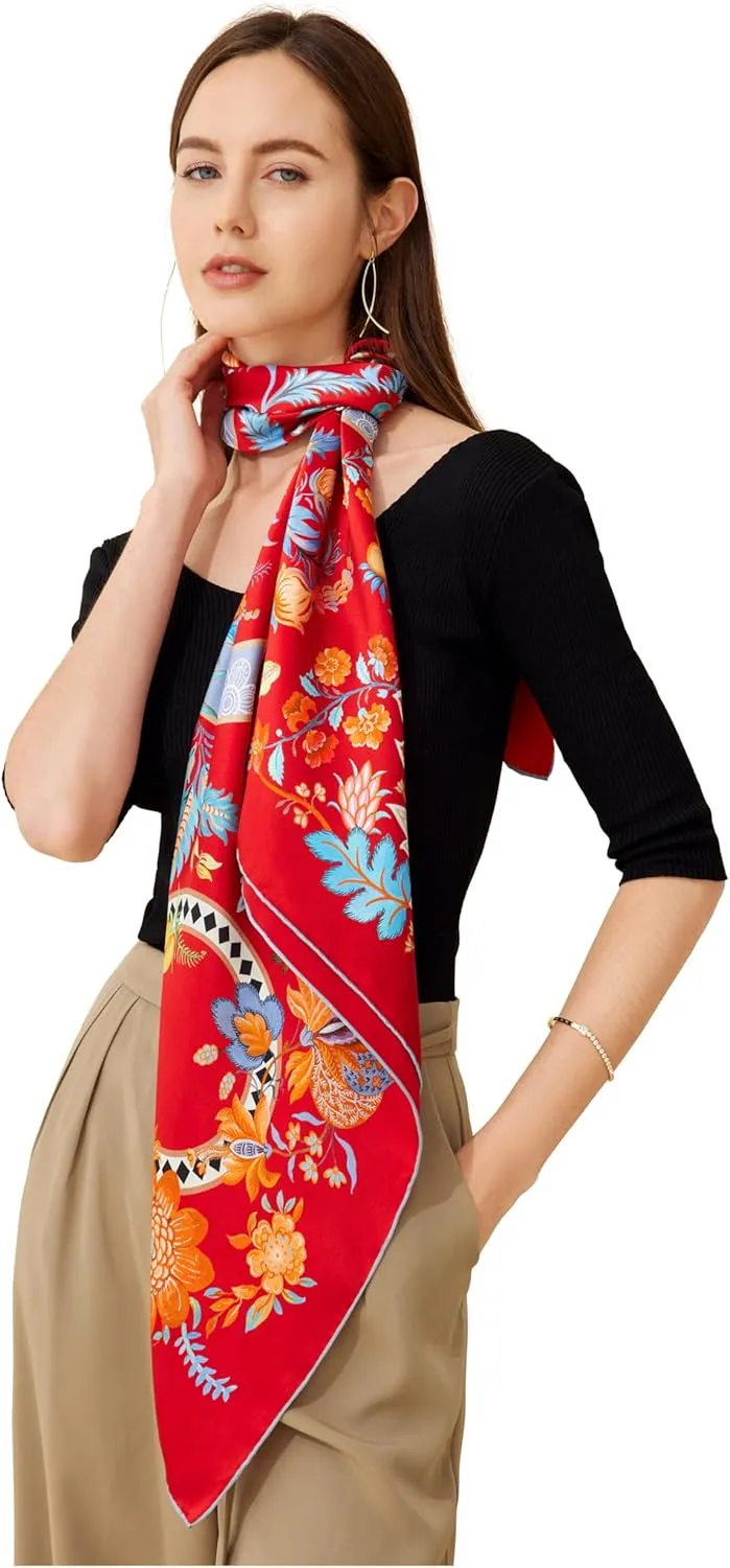 Grace Scarves 100% Silk Scarves, Extra-Large and XX-Large