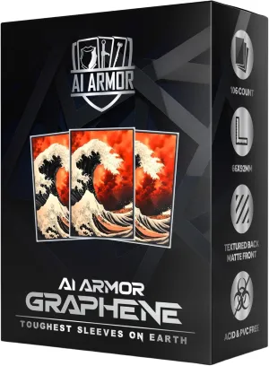 (Great Fire Wave) - 105ct Textured Matte TCG/MTG Art Sleeves by Ai Armor (Graphene)
