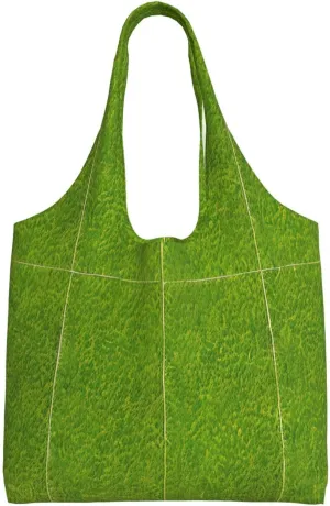 Green Grassland Printed Shoulder Bag - Suitable for sturdy canvas bags, shopping bags