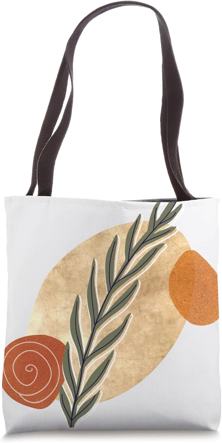 Green Stalk Boho Tote Bag