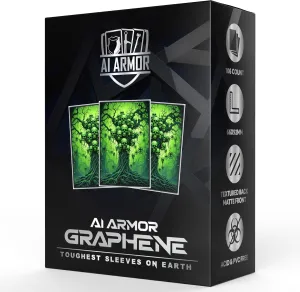 (Green/Black Tree of The Dead) - 105ct Matte TCG/MTG Art Card Sleeves by Ai Armor (Graphene)