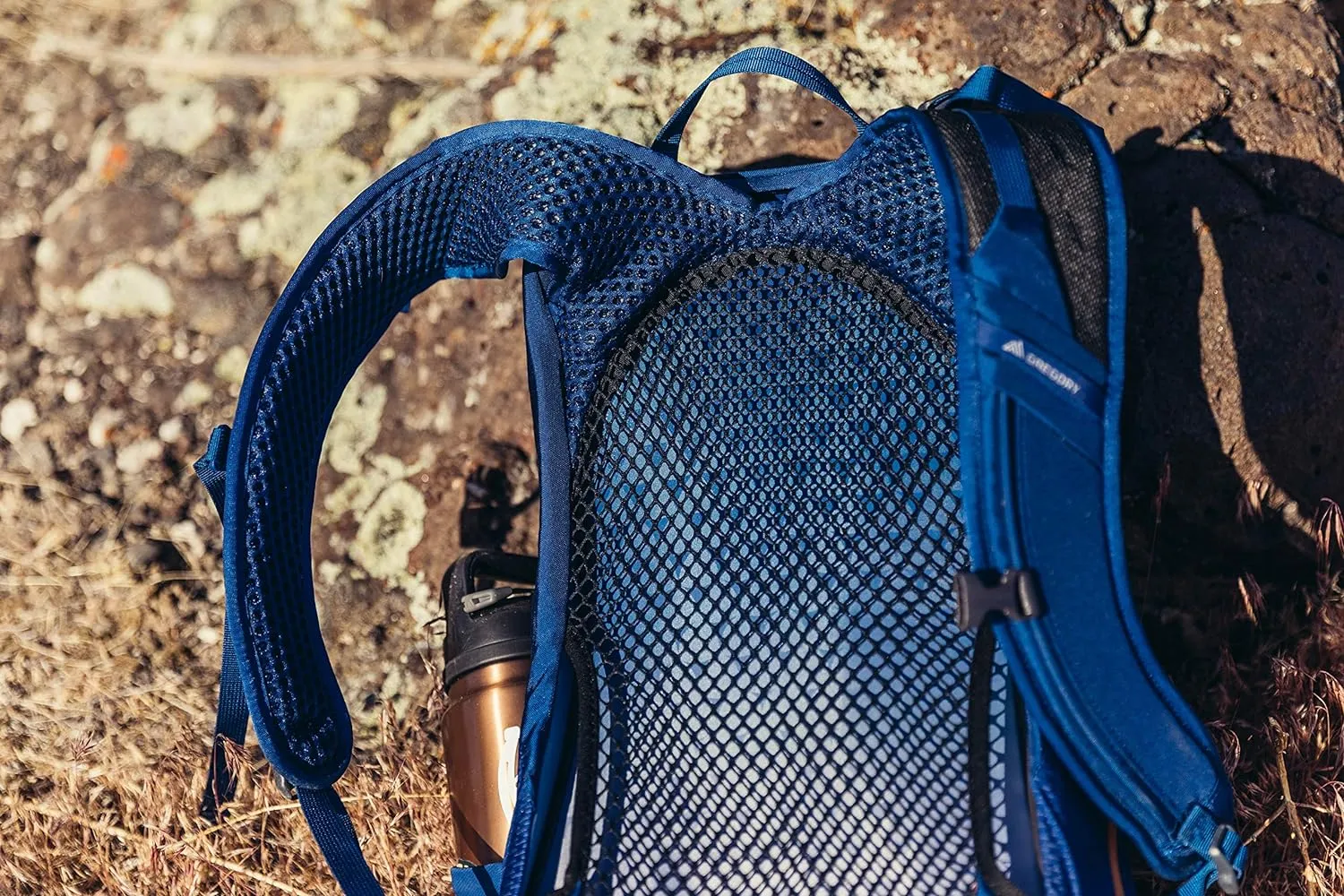 Gregory Arrio 22L Unisex Day Hiking Backpack with Ventilated Backpanel and Built-in Hydration Attachment (Reservoir Not Included), One Size Fits All, Flame Black