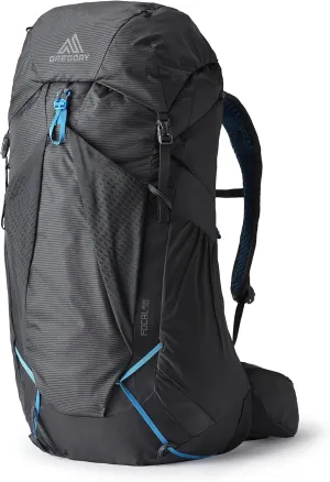Gregory Focal 48L Unisex Ultralight Backpacking Pack with Freefloat Suspension, Aluminum Frame, Ventilated Backpanel, Medium, Ozone Black