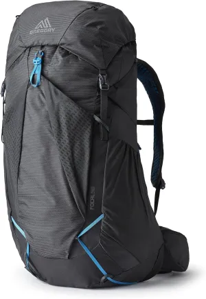Gregory Focal 58L Unisex Ultralight Backpacking Pack with Freefloat Suspension, Aluminum Frame, Ventilated Backpanel, Medium, Ozone Black