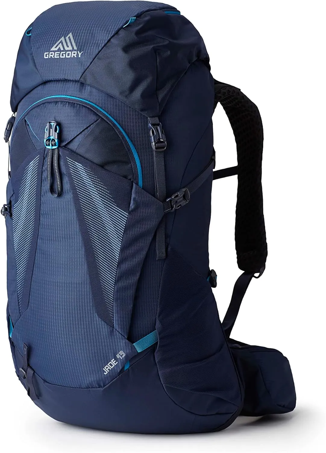 Gregory Jade 43L Women's Day Hiking Backpack, Ventilated Backpanel, Built-In Hydration Attachment for Bladder (Reservoir Not Included), Extra Small/Small, Midnight Navy