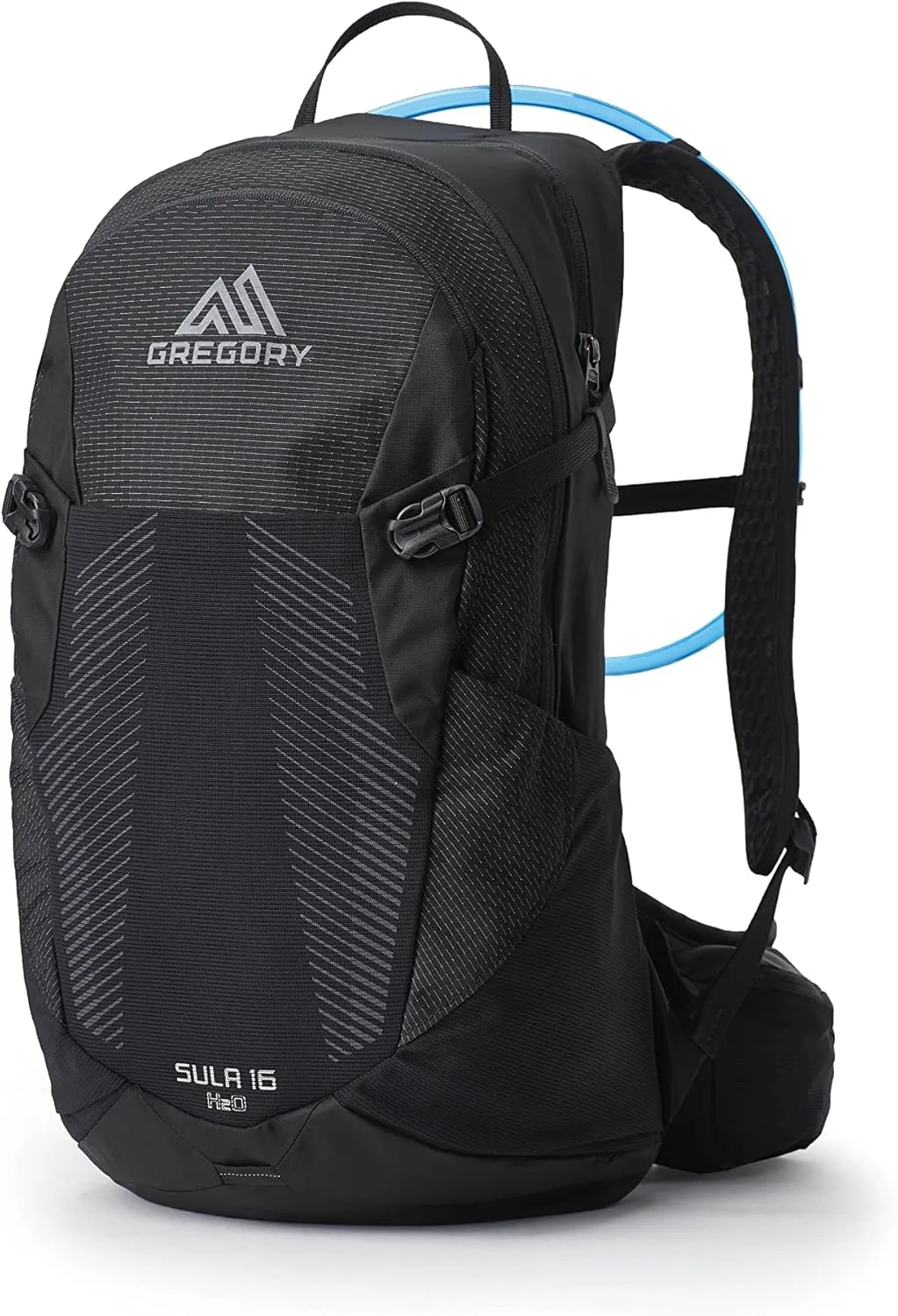 Gregory Sula 16L H2O Unisex Day Hiking/Backpacking Hydration/Mountain Biking Backpack, 3L Water Reservoir/Bladder Included, One Size Fits All, Aurora Black