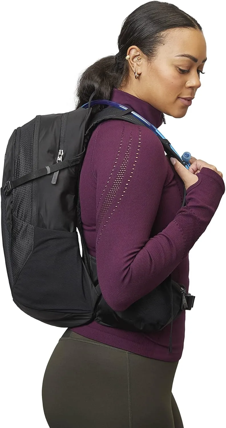 Gregory Sula 16L H2O Unisex Day Hiking/Backpacking Hydration/Mountain Biking Backpack, 3L Water Reservoir/Bladder Included, One Size Fits All, Aurora Black