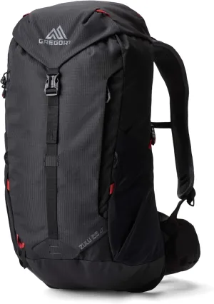 Gregory Zulu 28L Lt Unisex Hiking/Backpacking Pack, Freefloat Hipbelt, Internal Hydration Sleeve For Water Bladder, (Reservoir Not Included), One Size Fits All, Volcanic Black