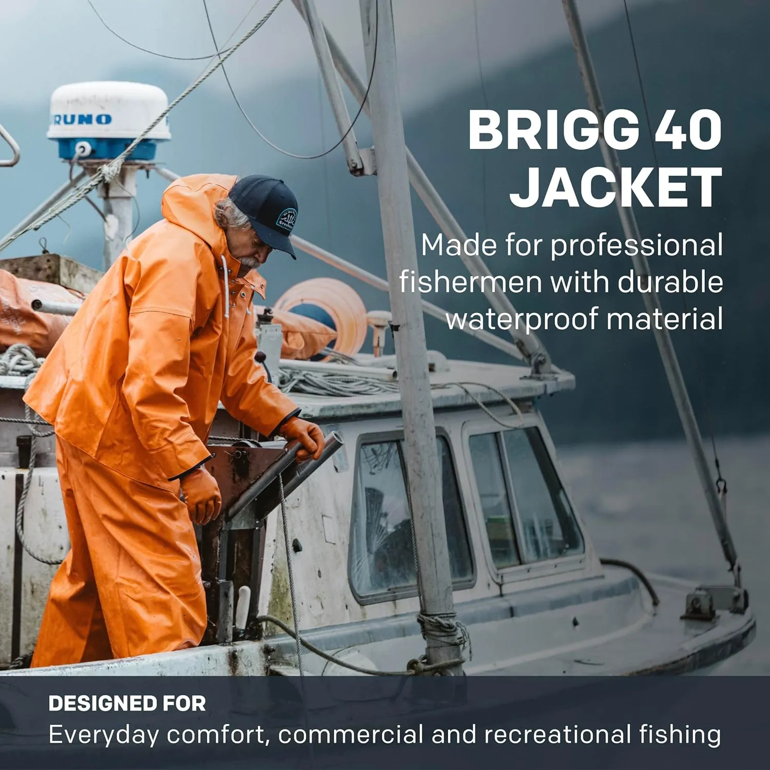 Grundéns Men's Brigg 40 Fishing Jacket