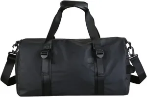 Gym Bags Gym Sport Bags Men Waterproof Oxford Handbag Big Travel Luggage Duffel Bag for Women Sports Bag with Shoe Compartment (Color : Red) (Black)