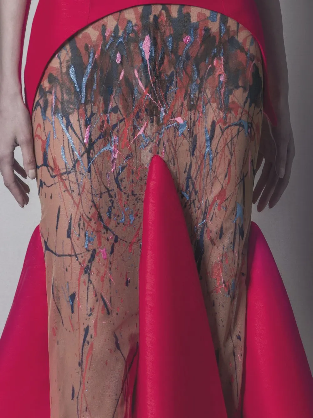 Hand Painted Silk Dress