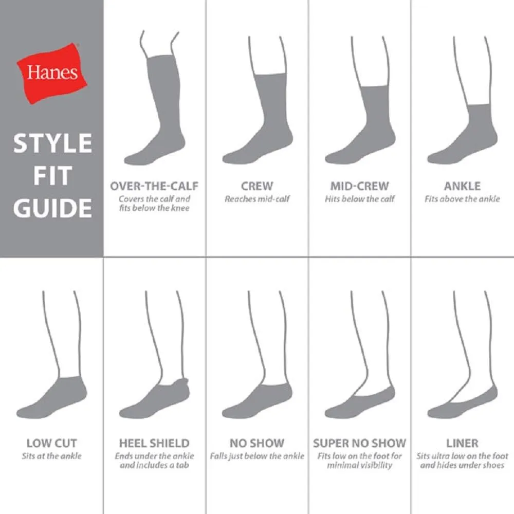 Hanes Men's 6-Pack Freshiq X-temp Comfort Cool Ankle Socks