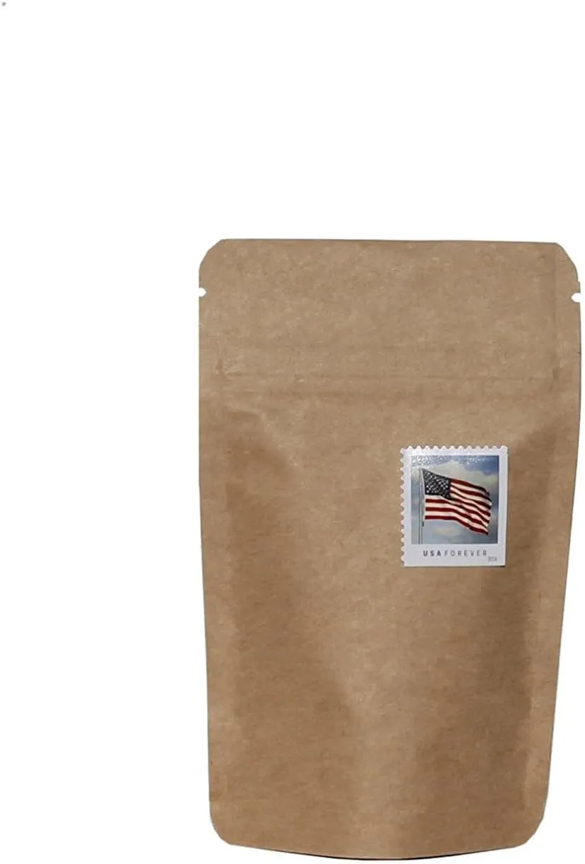 Heavy Duty Kraft Paper Self Standing Resealable Zipper Pouch Bags (1 oz- 16 oz) - FDA and USDA compliant (200, 1 Oz)