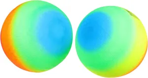 Hemoton Inflatable Boys and Girls Playground Balls Pcs Rainbow Balls PVC for Kickball Leagues Handball Bounce Play