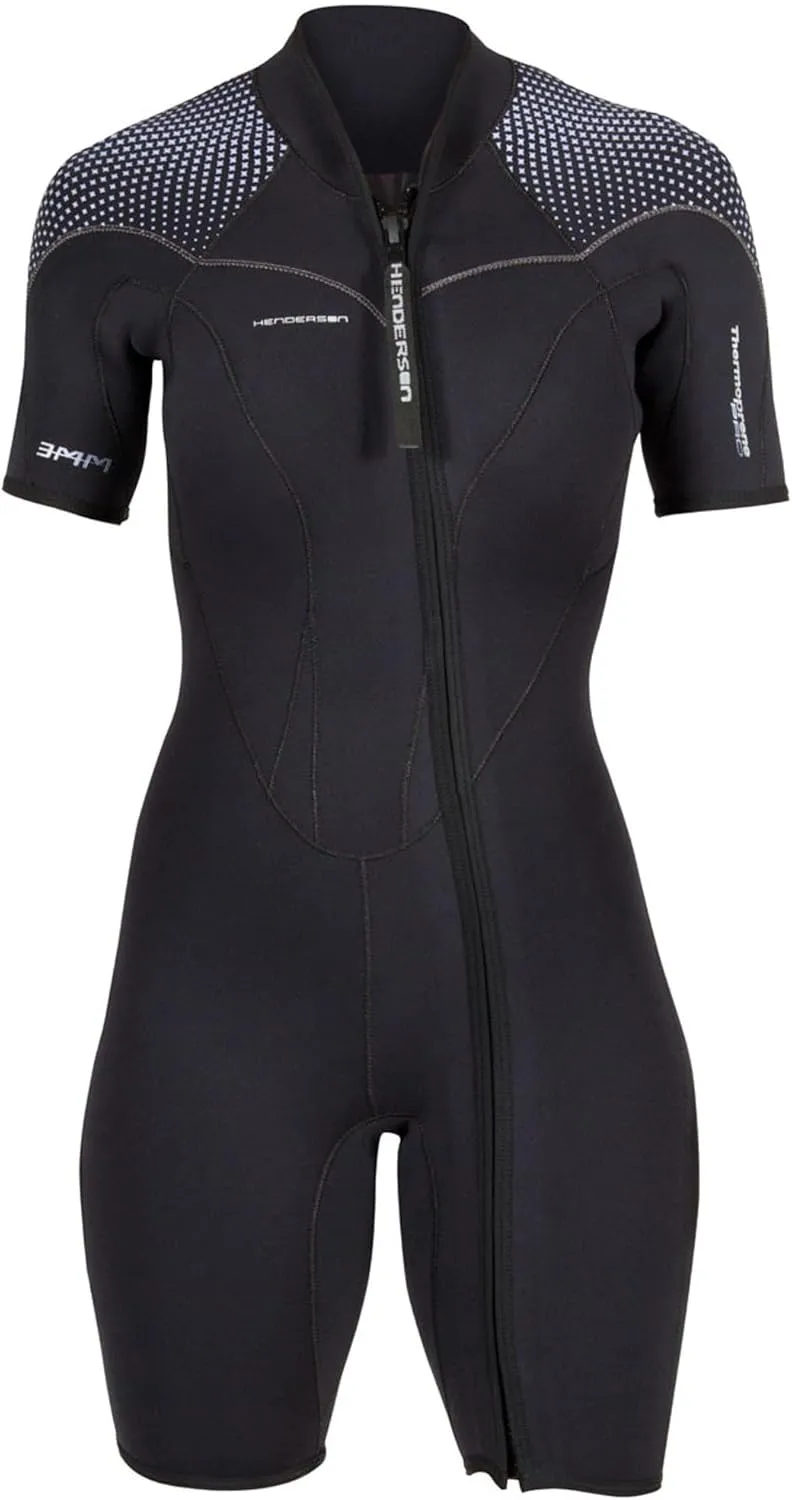 Henderson Women's 3mm Thermoprene Pro Front Zip Shorty Wetsuit