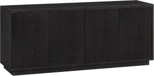 Henn&Hart Hanson TV Stand, 57" Wide, Black