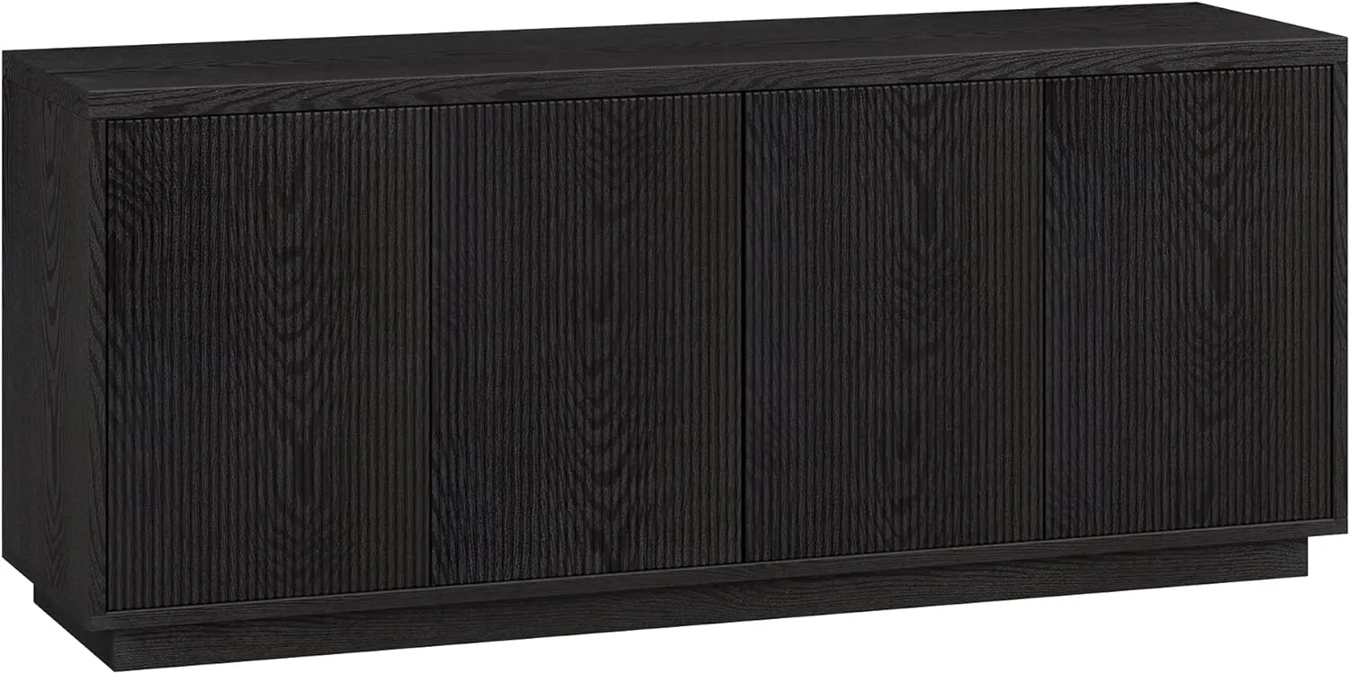 Henn&Hart Hanson TV Stand, 57" Wide, Black
