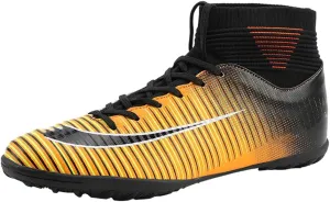 HESBITEUL Soccer Cleats Outdoor for Boys Training: High Top Football Cleats for Firm Ground