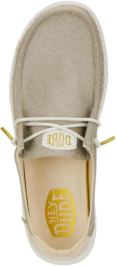 Hey Dude Wendy Metallic Sparkle Charcoal