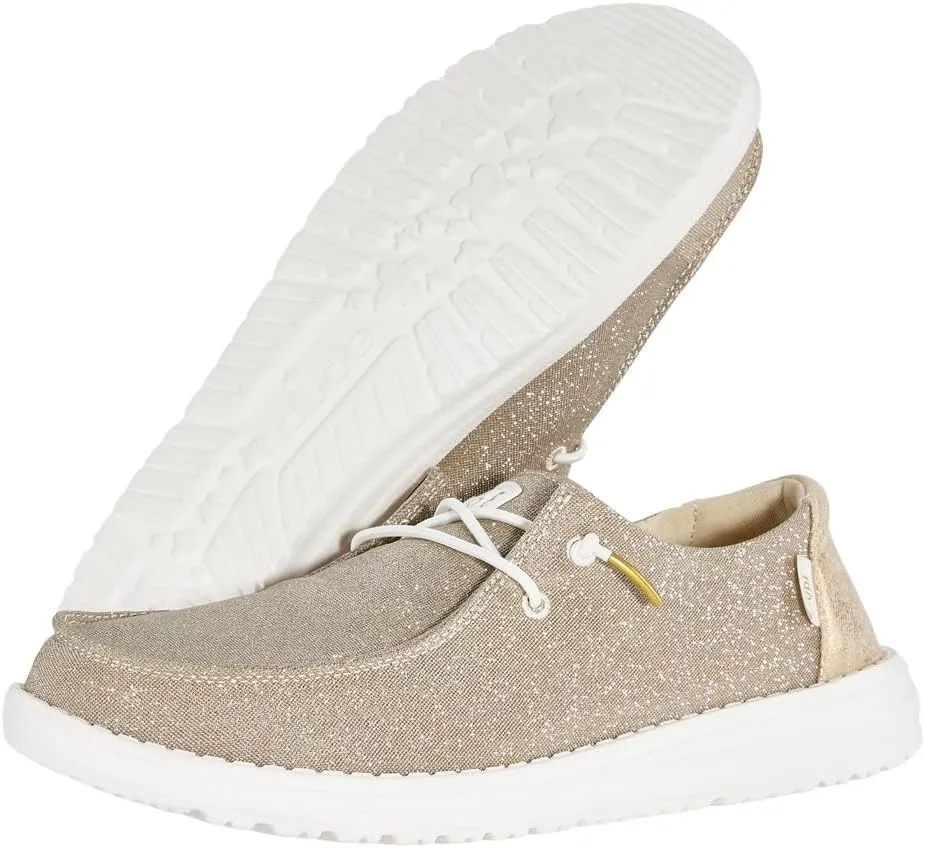 Hey Dude Wendy Metallic Sparkle Charcoal