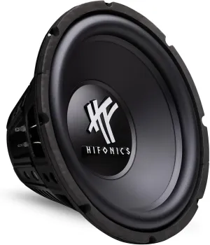 Hifonics 12 Inch Subwoofer, 800 Watt Max 400 Watt RMS Car & Powersports Speaker, HFX12D4