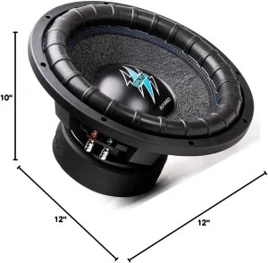 Hifonics 2 x BRW12D2 2000 Watts 12 Inch Brutus Car Audio Subwoofer with Heavy Gauge, Powder Coated, Aluminum Die-Cast Basket, Dual 70 Oz Magnet, 3 Inches Voice Coil - Dual 2 Ohm - 12 in (Pair)