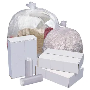 Highmark™ High-Density Can Liners, 12 Mic, 33 Gallons, 33" x 40", Natural, Box Of 250
