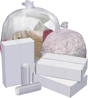 Highmark™ High-Density Can Liners, 8 Mic, 12 - 16 Gallons, 24" x 33", Natural, Box Of 1,000