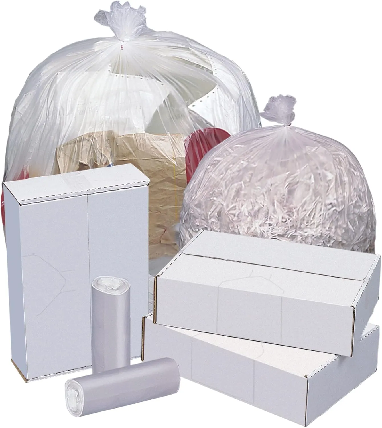Highmark™ High-Density Can Liners, 8 Mic, 12 - 16 Gallons, 24" x 33", Natural, Box Of 1,000