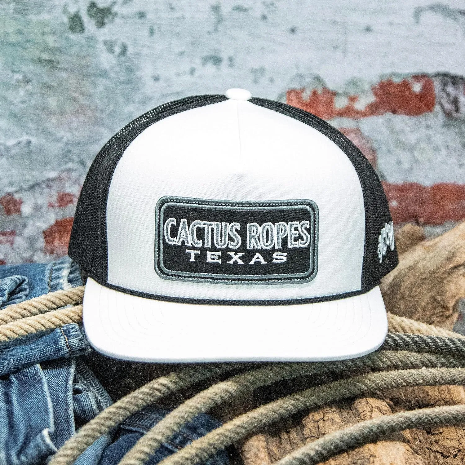HOOEY Cactus Ropes Adjustable Snapback Trucker Mesh Back Hat