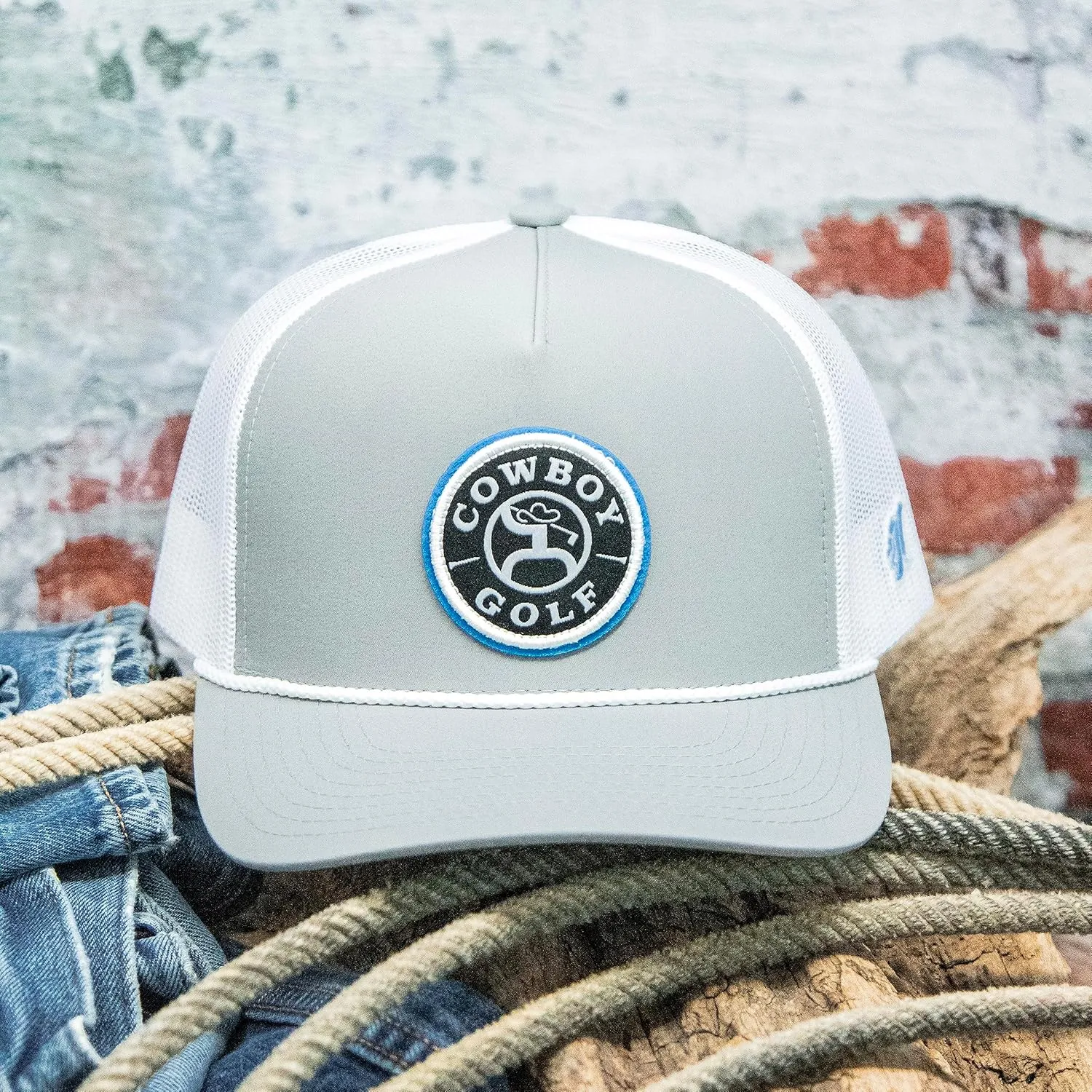 HOOEY Cowboy Golf Adjustable Snapback Trucker Mesh Back Hat