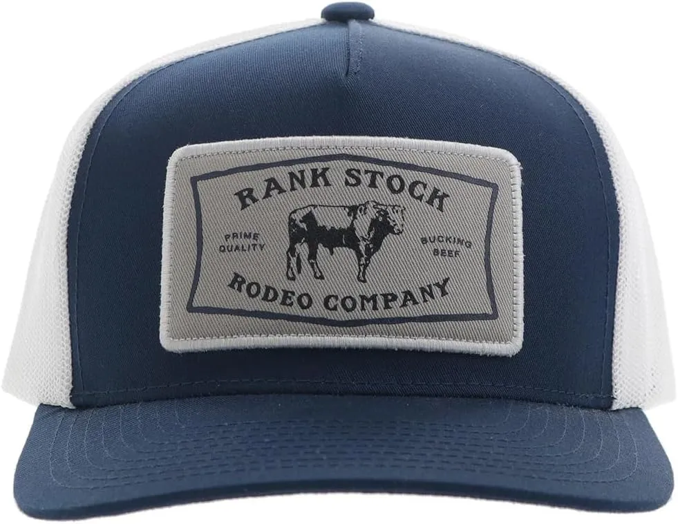 HOOEY Rank Stock Adjustable Snapback Mesh Back Trucker Hat
