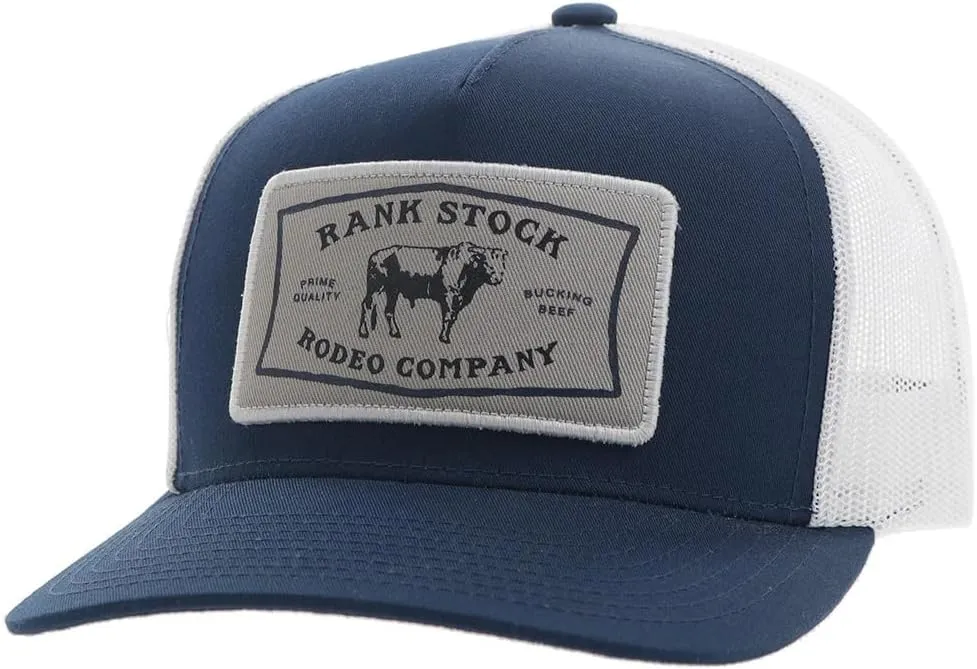 HOOEY Rank Stock Adjustable Snapback Mesh Back Trucker Hat