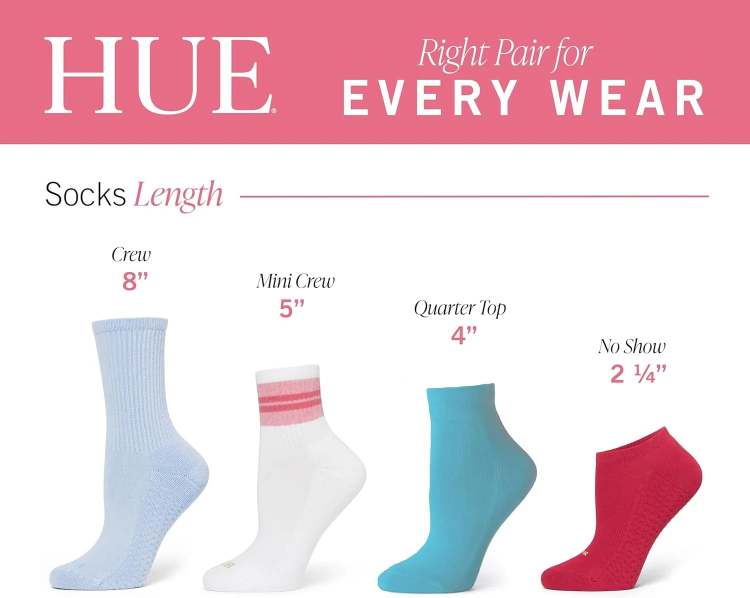 HUE Women's Air Cushion Crew Sock 3 Pair Pack