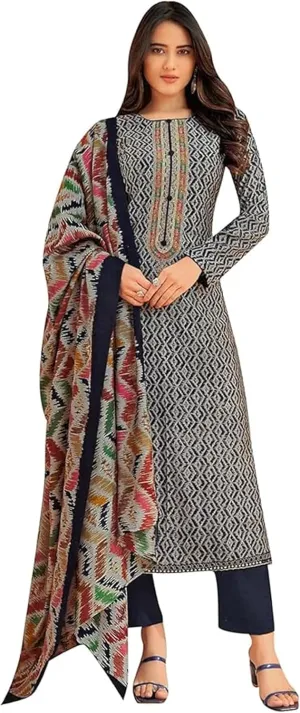 Indian Ceremony Ready To Wear Shalwar Kameez Suits Pakistami Palazzo Pant Dress (US, Numeric, 60, Regular, Regular, Blue)