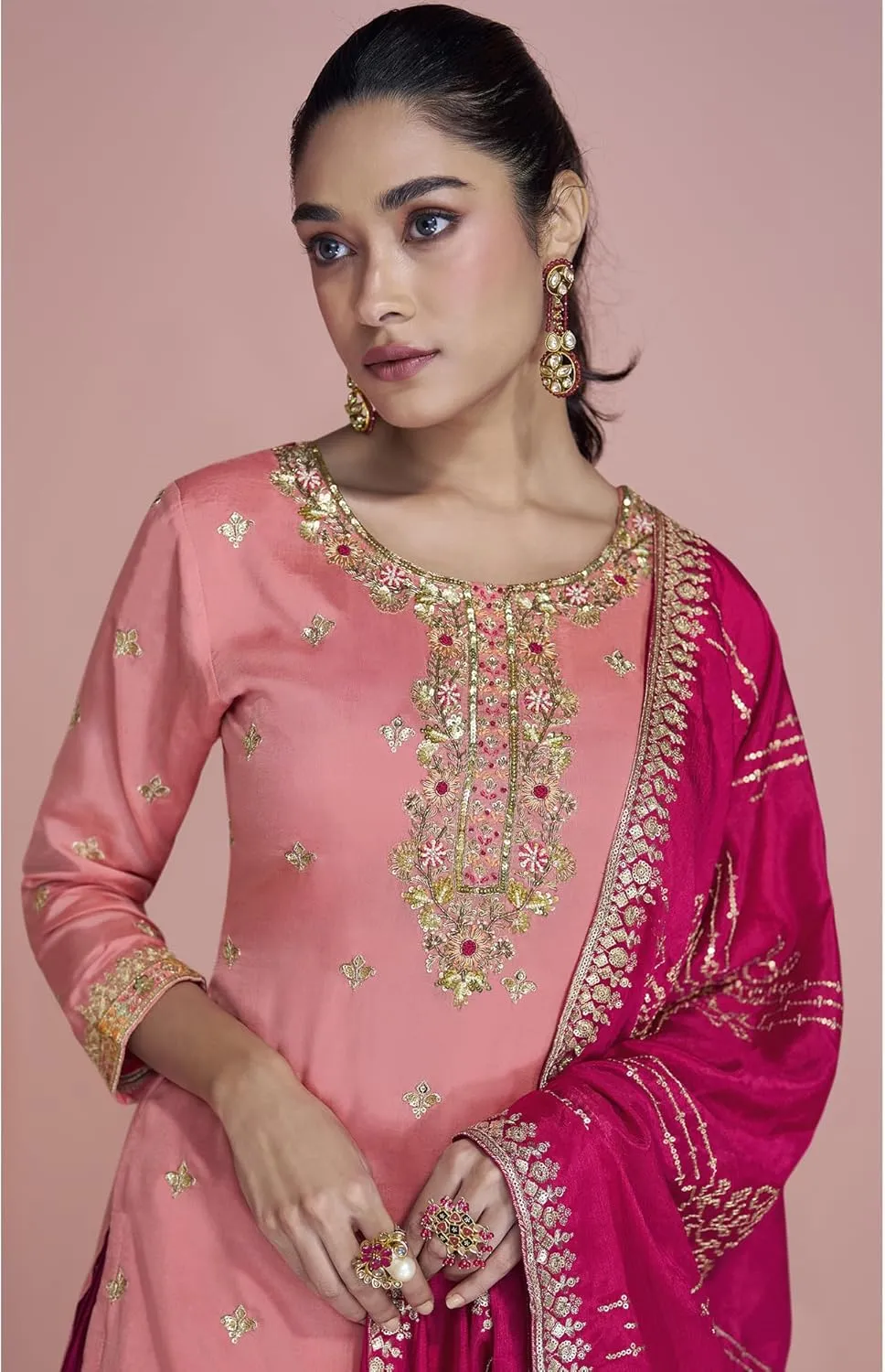 Indian Pakistani Ready to Wear Ethnic Wear Sewn Beautiful Salwar Kameez Sharara Suits