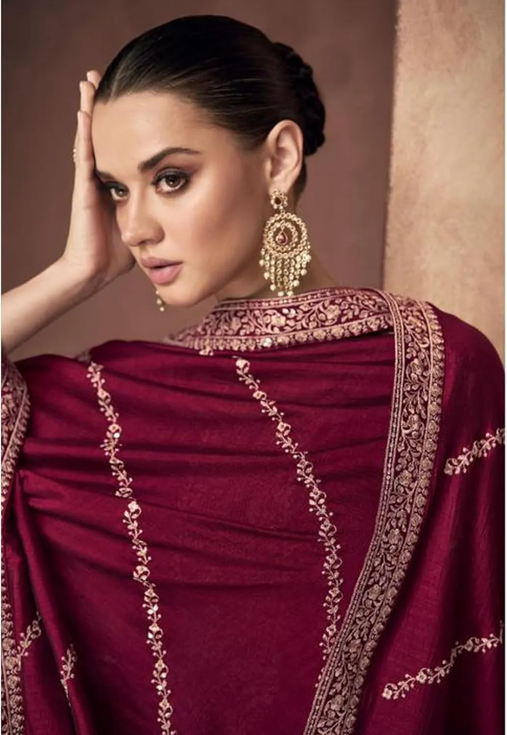 Indian Reception Wear Salwar Kameez Dress Pakistani Sewn Stylish Palazzo Suits