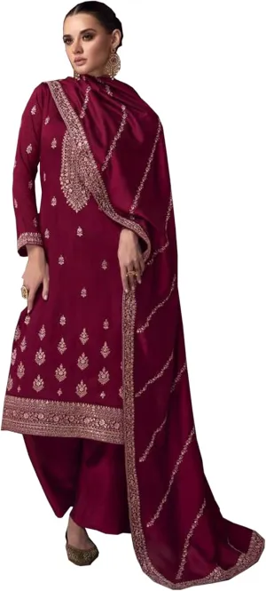 Indian Reception Wear Salwar Kameez Dress Pakistani Sewn Stylish Palazzo Suits