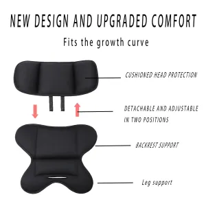 Infant Insert for Doona,Graco Snugride，Chicco Keyfit ，Britax，and Evenflo,Doona Accessories，Shock-Resistant, Non-Slip (Black)