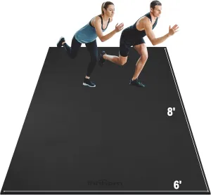 innhom Large Exercise Mat 7'x5'/8'x6'/9'x6'/10'x6' Workout Mat Gym Flooring for Home Gym Mats Exercise Mats for Home Workout Thick Floor Mat for Fitness