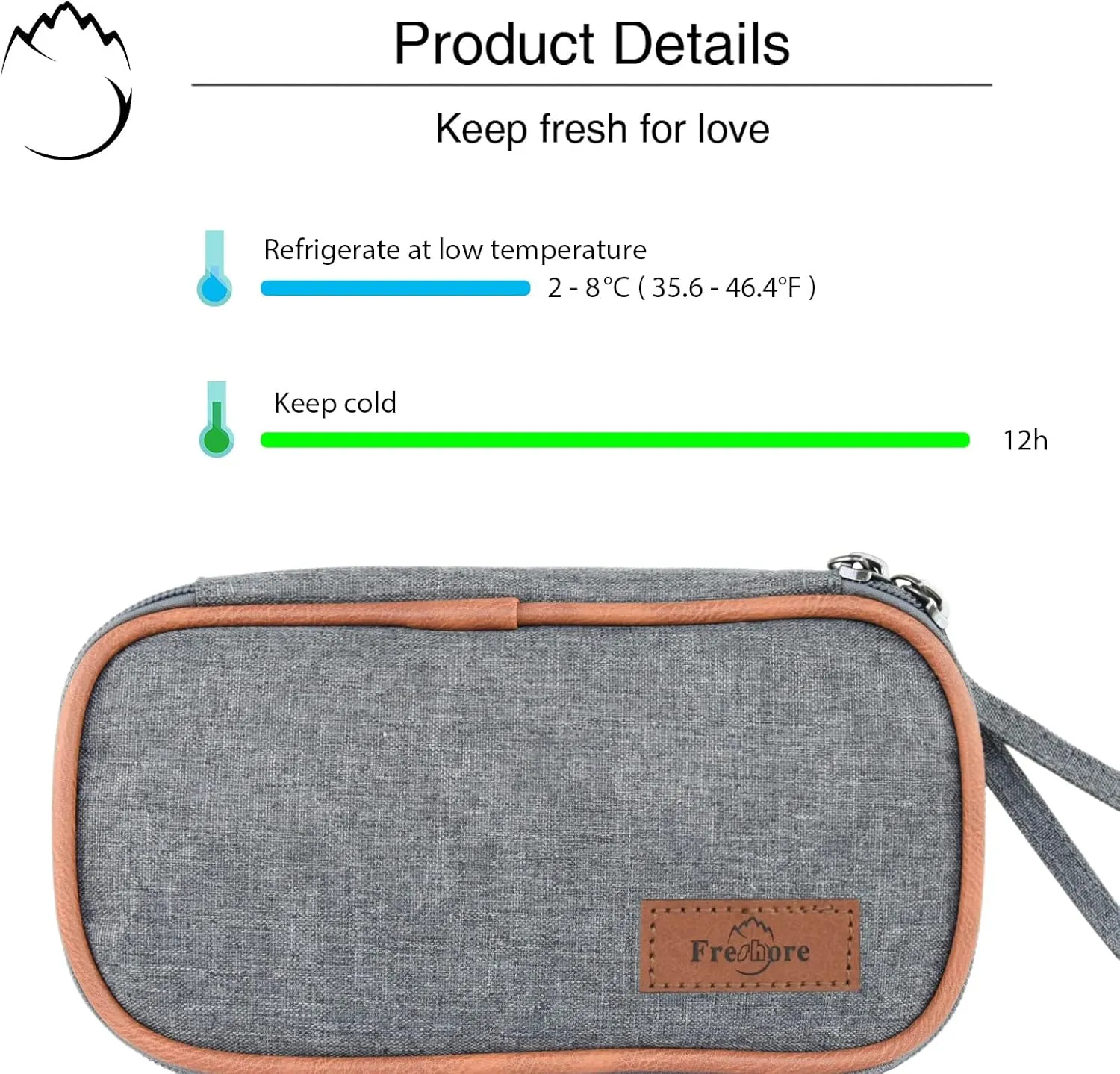 Insulin Cooler Travel Case for Diabetic Organize Medication Insulated Cooling Bag,Green