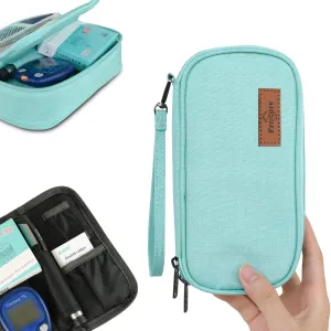 Insulin Cooler Travel Case for Diabetic Organize Medication Insulated Cooling Bag,Green