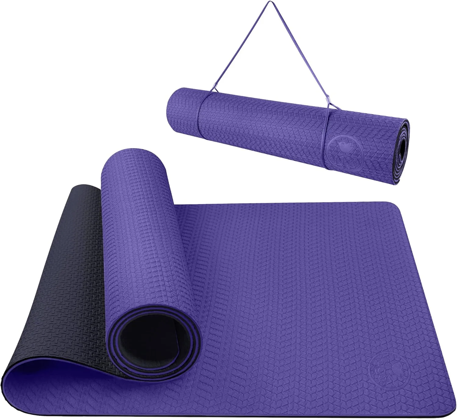 IUGA Yoga Mat Non Slip Anti-tear Yoga Mats Eco Friendly Hot Yoga Mat Thick Workout & Exercise Mat for Yoga, Pilates and Fitness (72"x 24"x 6mm)