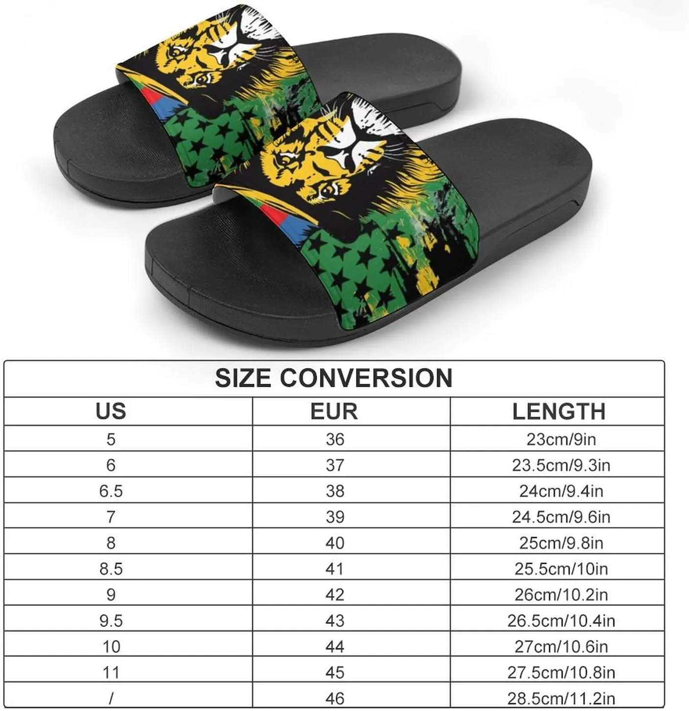 Jamaica Lion U.S. Flag House Sandals Non-Slip Bathroom Slippers Beach Summer Shoes for Men Women
