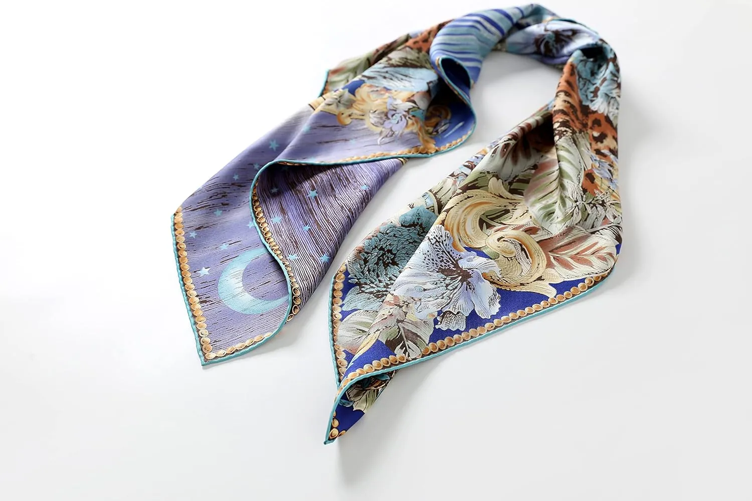 Jeelow 100 Real Mulberry Silk Scarfs 35x35 Or 25x25 Inch Square Shawl Wrap For Women Hair Wrapping