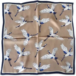 Jeelow 100% Silk Mulberry Scarf Small Square Scarves For Women Hair Bandana Neckerchief
