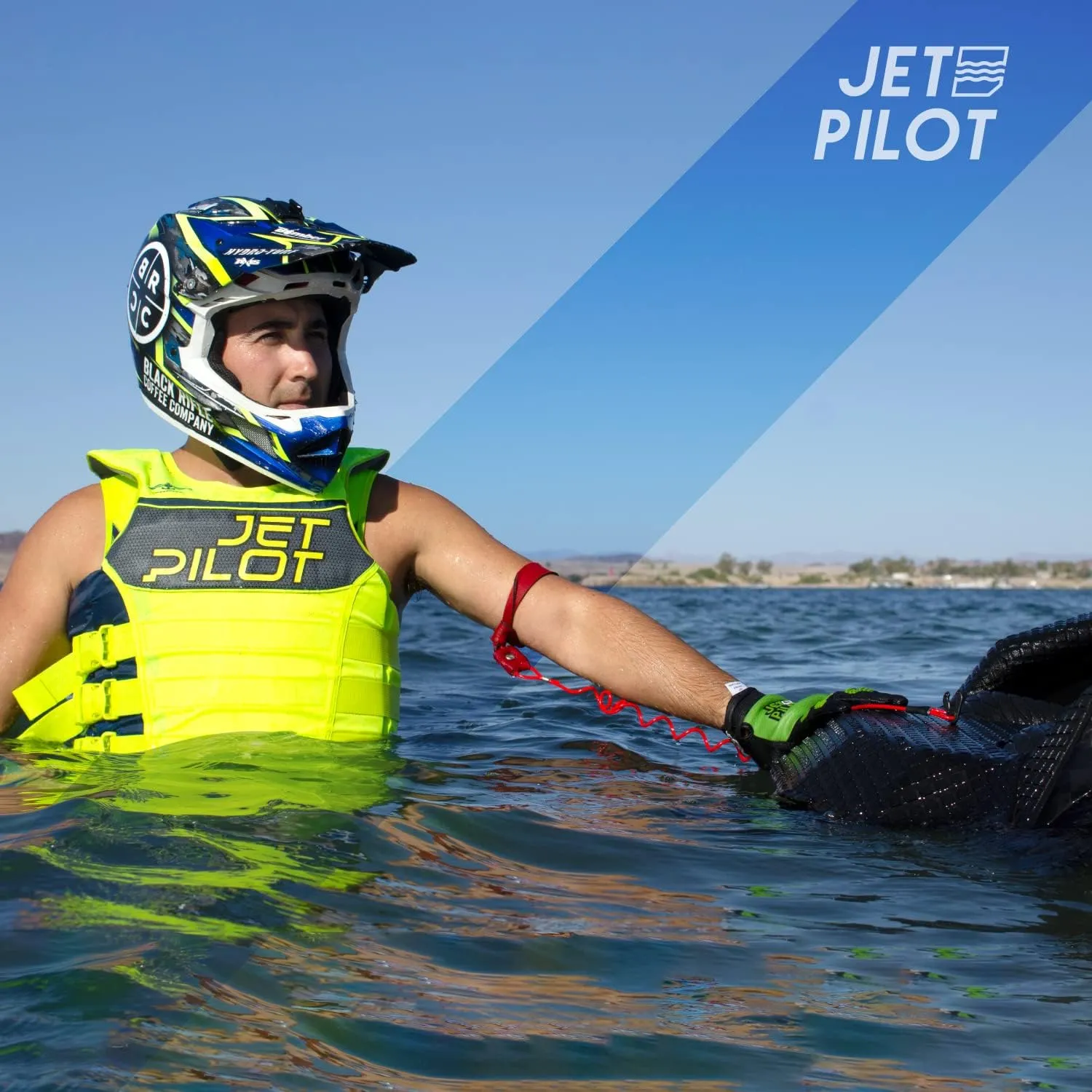 Jetpilot Hold Fast Full Finger PWC Glove - High-Intensity Water Sports: Jet Skiing, Kayaking, Windsurfing, Kiteboarding, Sailing, Stand Up Paddle Boarding, Personal Water Craft