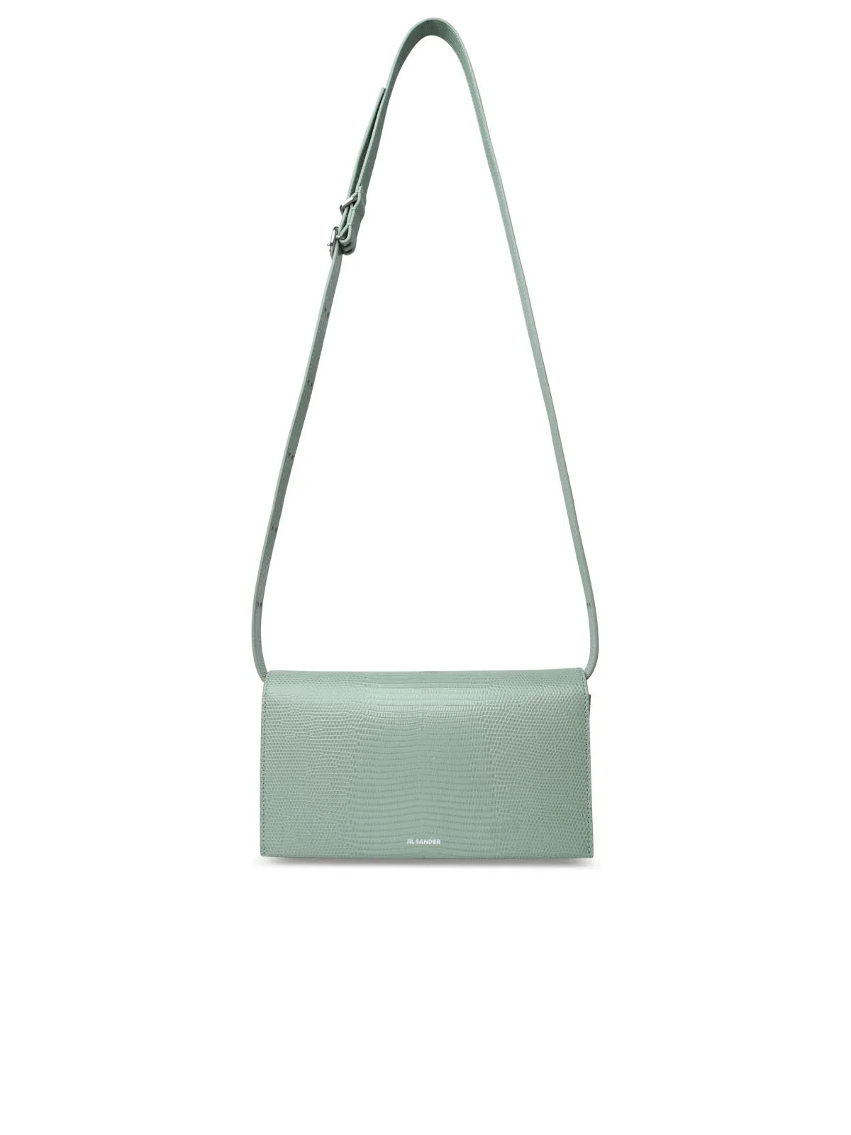 Jil Sander 'All Day' Pastel Green Calf Lear Bag