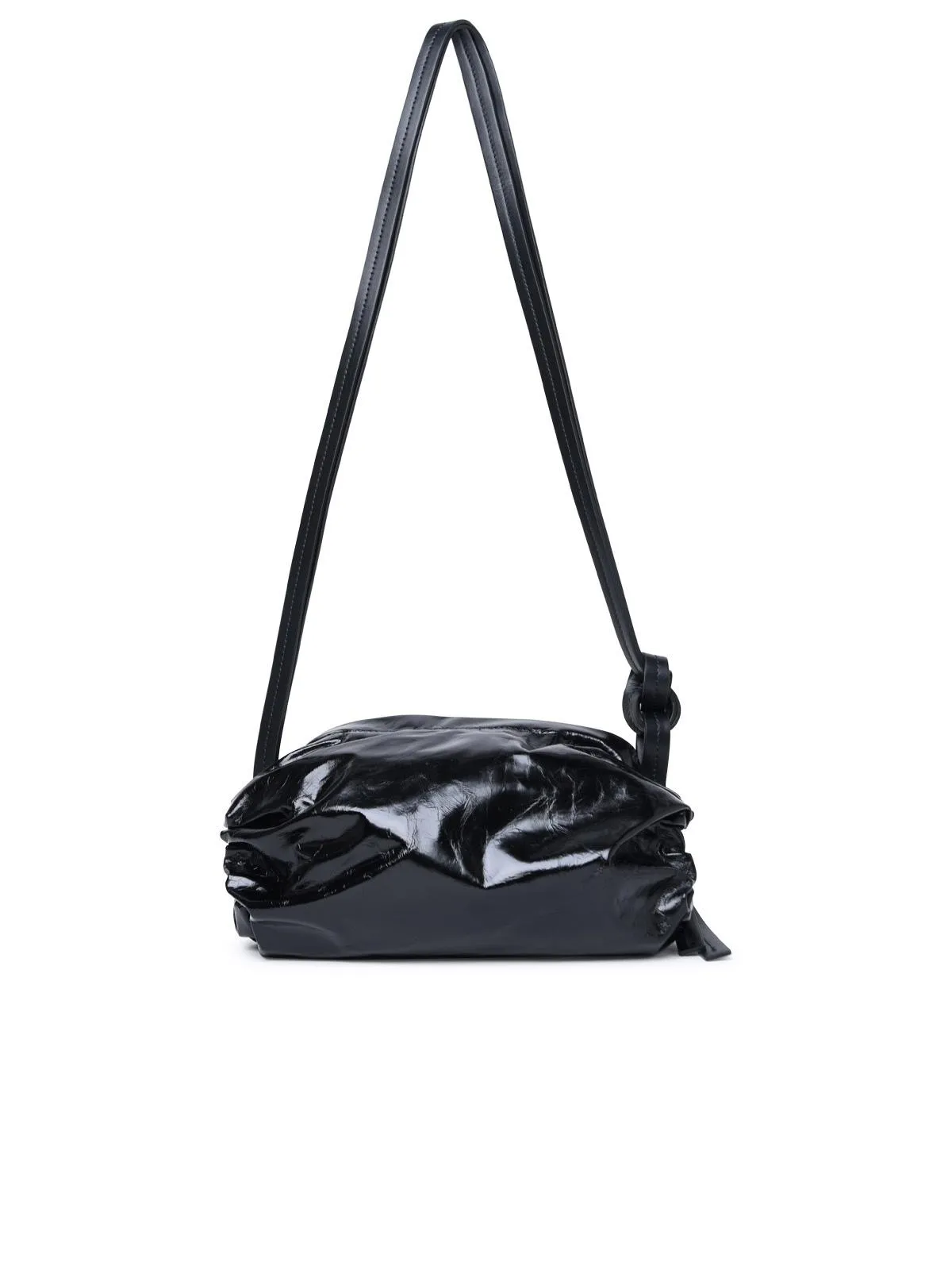 Jil Sander 'Crossbody' Small Black Calf Lear Bag