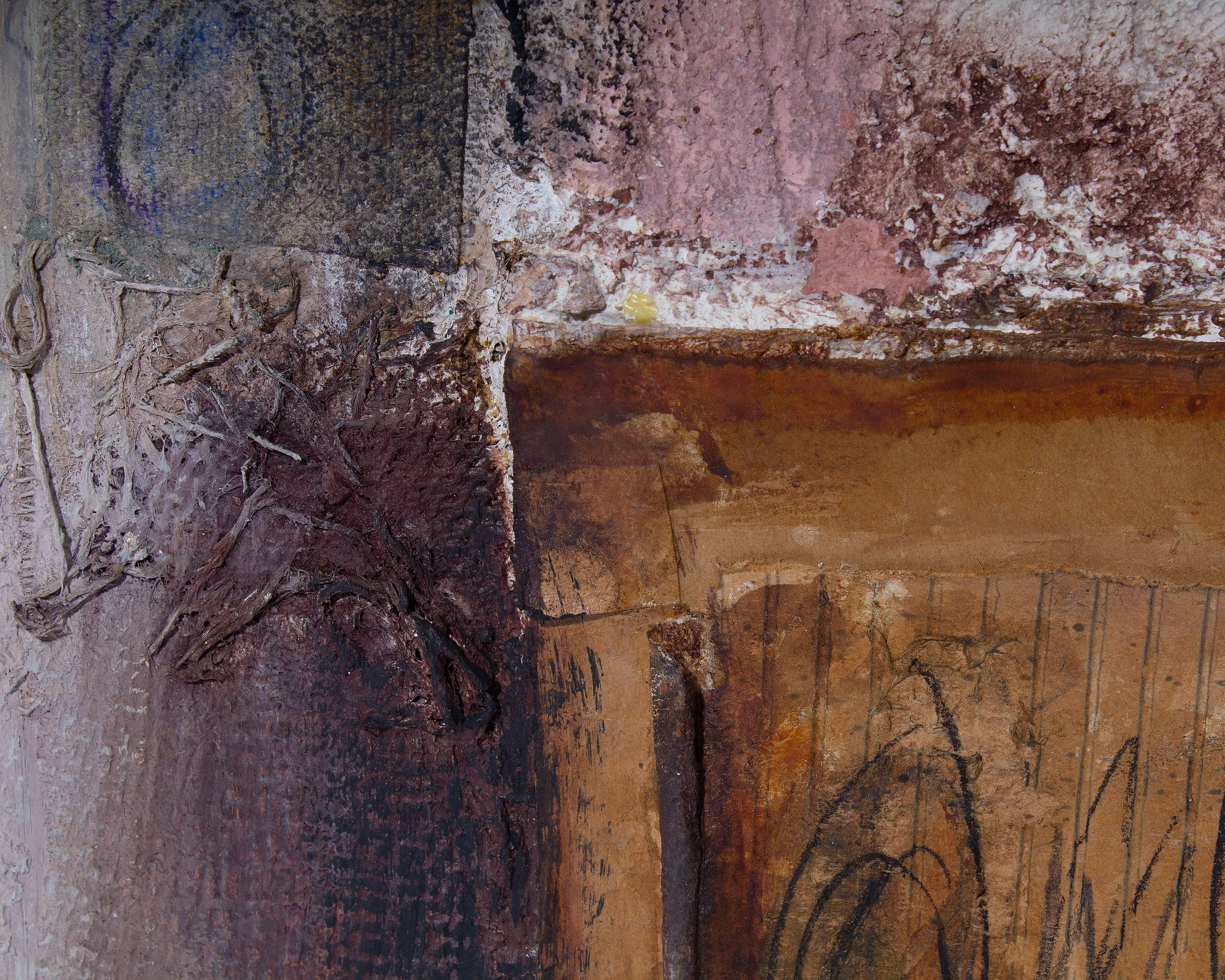 Juliet Holland Signed 1999 “Intimations 8” Mixed Media Wall Assemblage